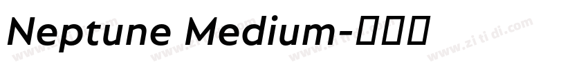 Neptune Medium字体转换
